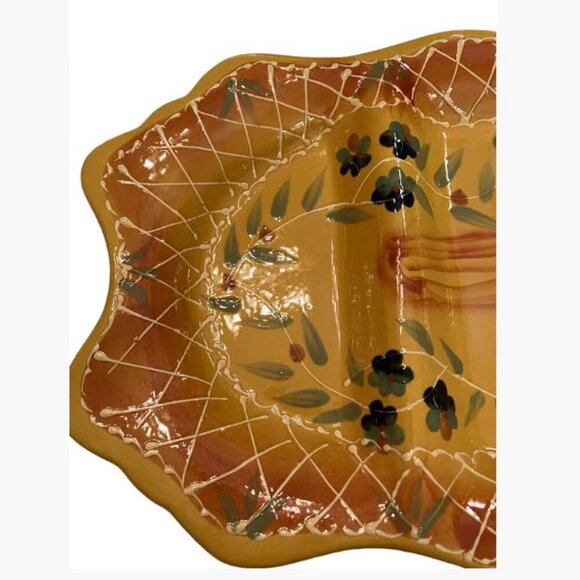 Cedre Rouge Romancing Provence Partitioned Ceramic Platter French Cntry Like New - Picture 2 of 13